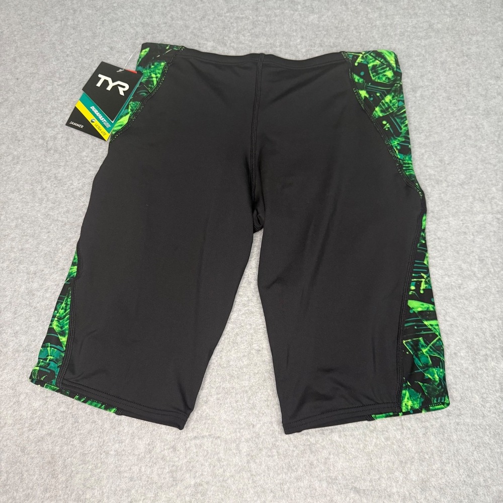 NWT TYR Mens 34 ULTRA-LITE 200+ Performance Competition Swim Suit Green Jammer‎